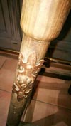 Tabouret en bois relooké